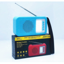 JDH-120 Support USB TF CARD FM RADIO Home Theaters System Blue Tooth Wireless Speaker  With Light